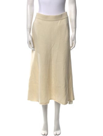 Lingua Franca Cashmere Midi Length Skirt