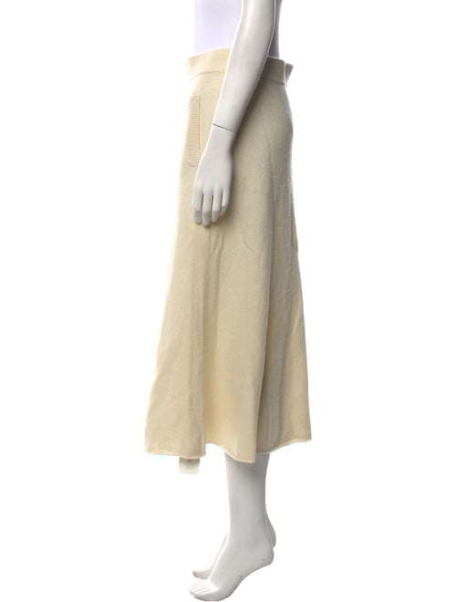 Lingua Franca Cashmere Midi Length Skirt