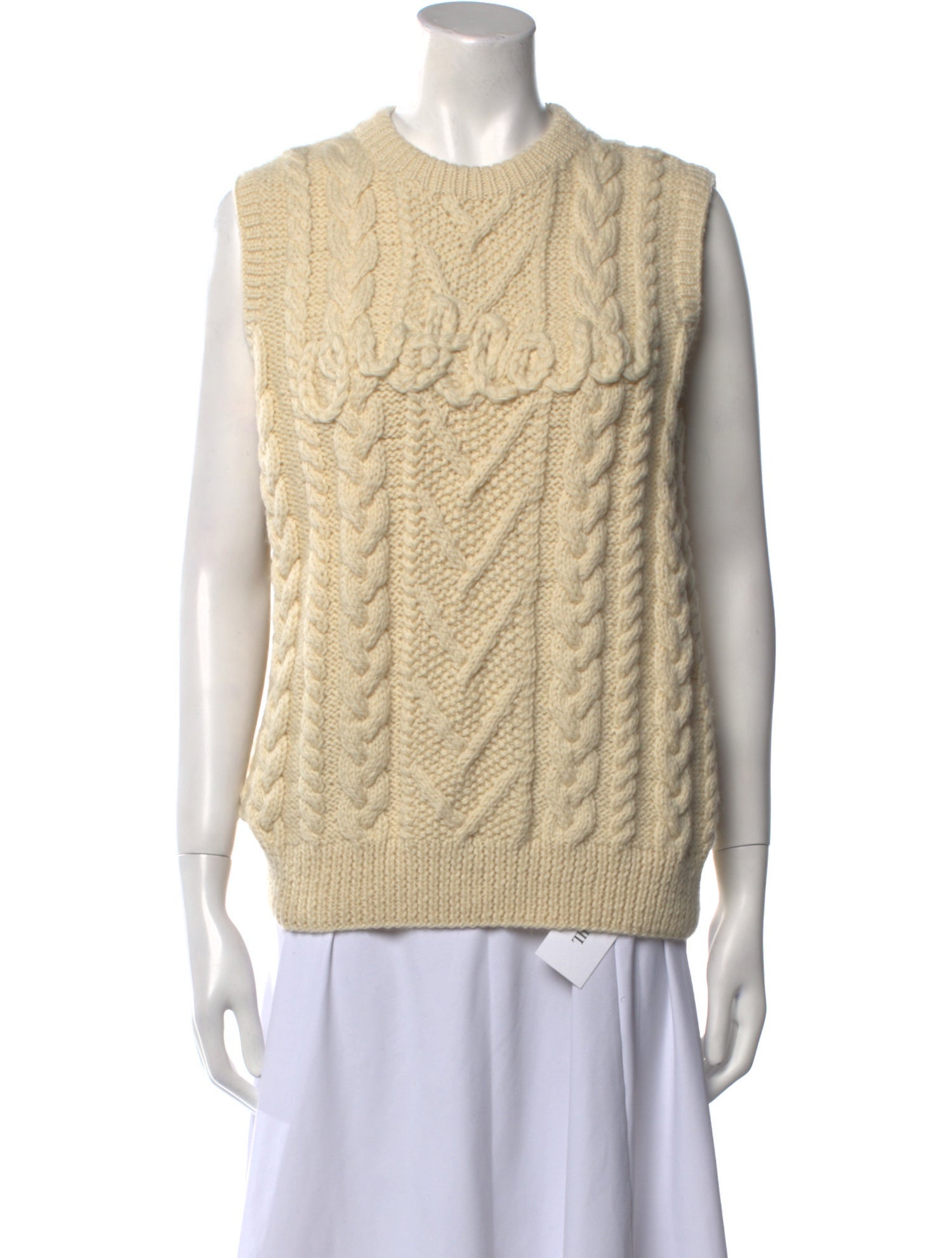 Lingua Franca Wool Crew Neck Sweater