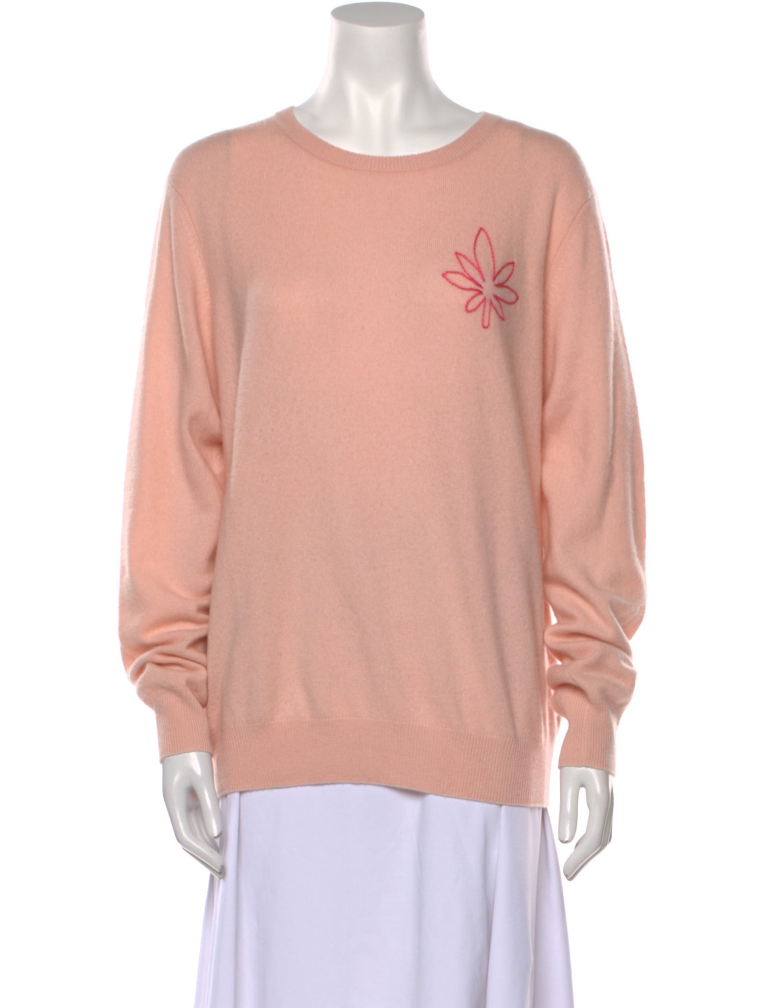 Lingua Franca Cashmere Graphic Print Sweater