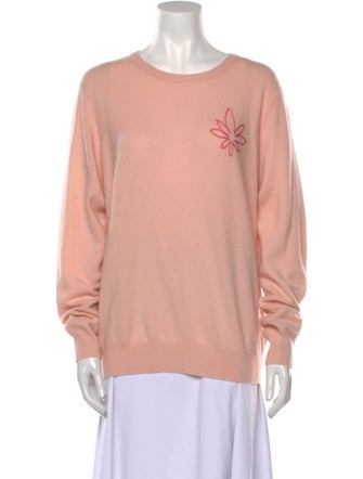 Lingua Franca Cashmere Graphic Print Sweater