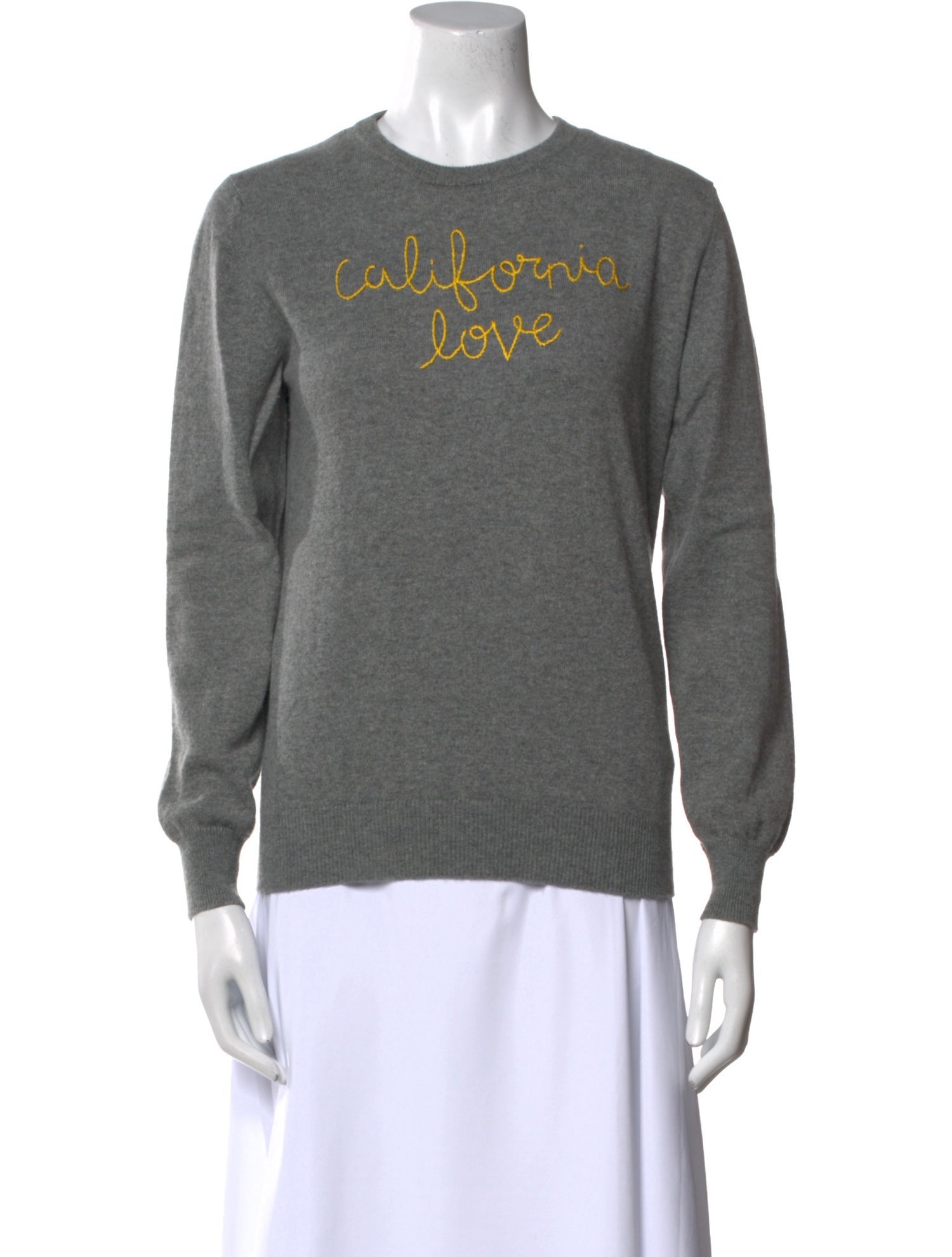 Lingua Franca Cashmere Graphic Print Sweater