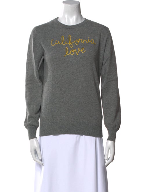 Lingua Franca Cashmere Graphic Print Sweater