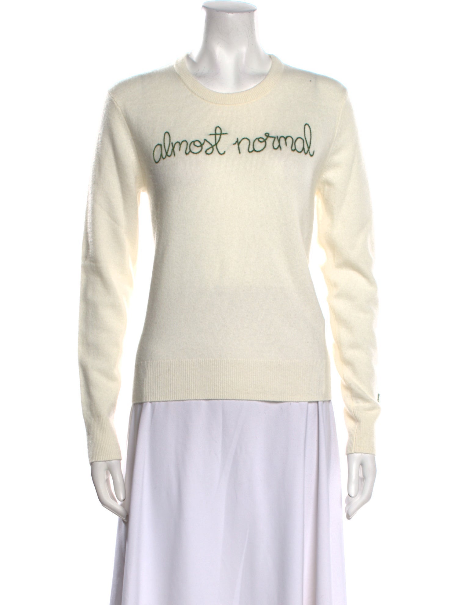 Lingua Franca Cashmere Graphic Print Sweater