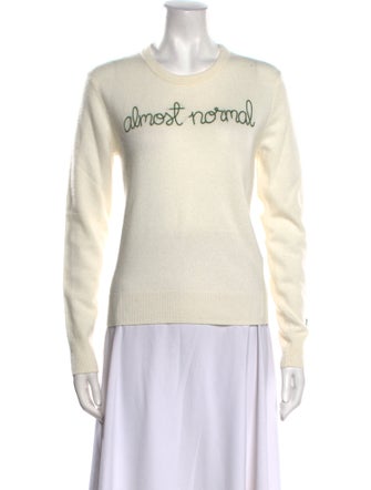 Lingua Franca Cashmere Graphic Print Sweater