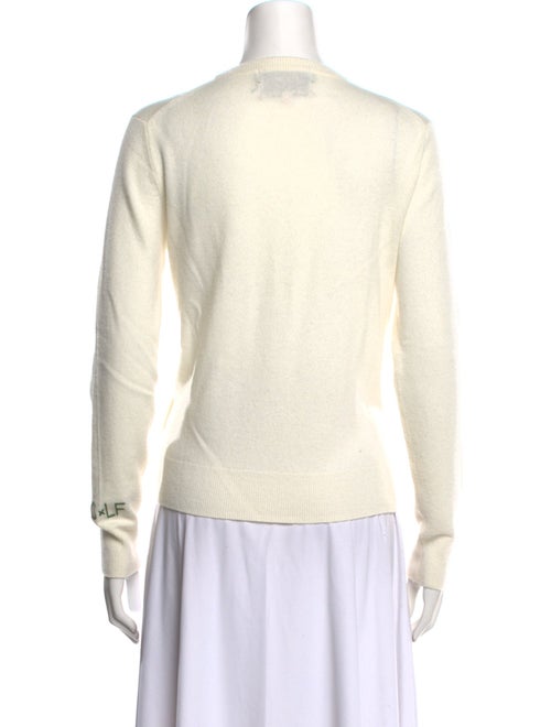 Lingua Franca Cashmere Graphic Print Sweater