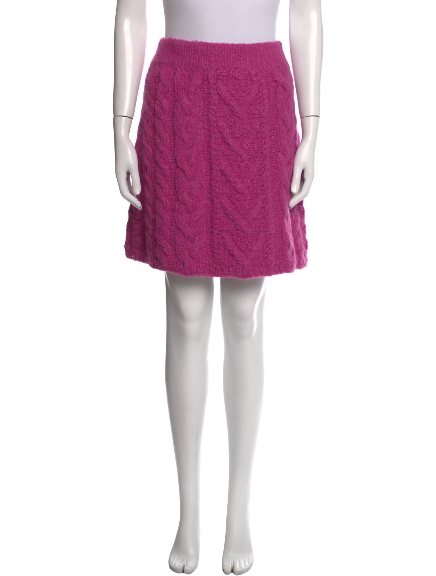 Lingua Franca Braided Accents Mini Skirt
