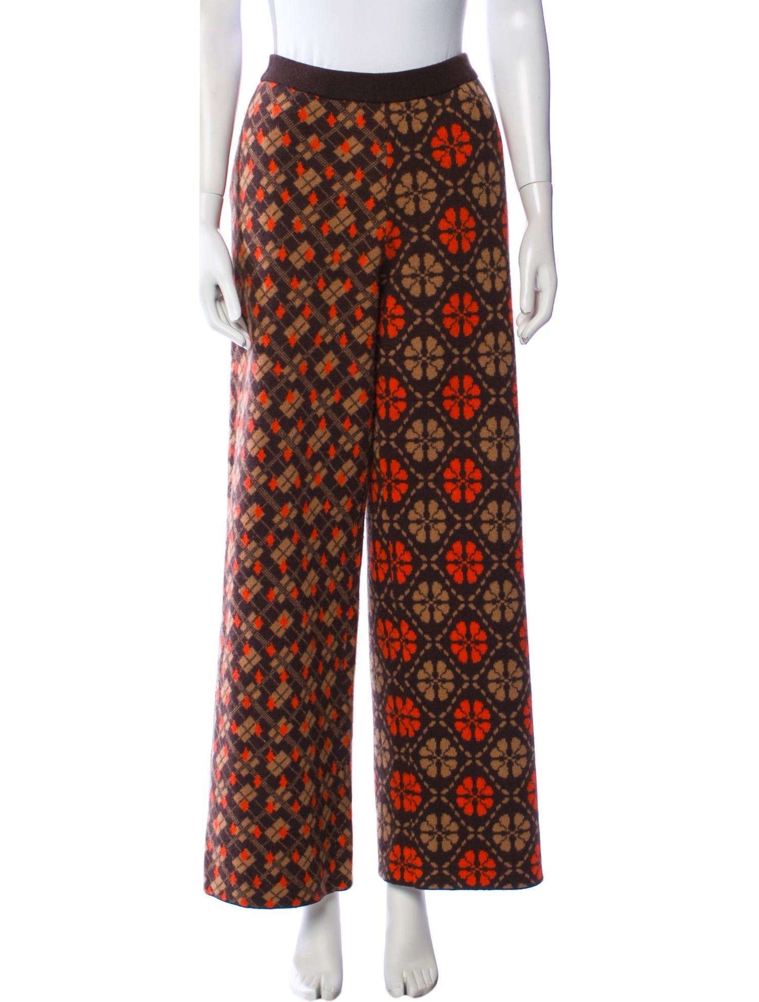 Lingua Franca Wool Wide Leg Pants