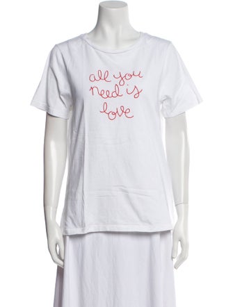 Lingua Franca Graphic Print Crew Neck T-Shirt