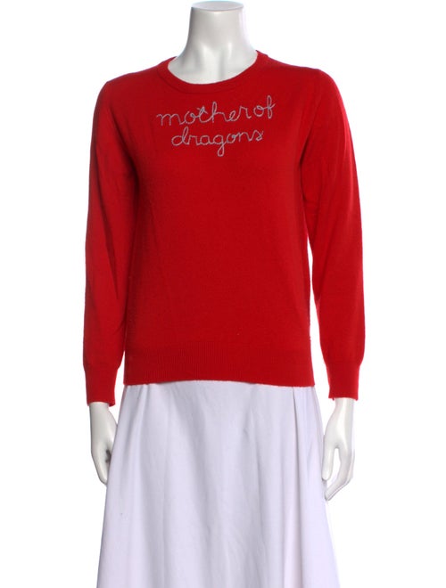 Lingua Franca Cashmere Graphic Print Sweater