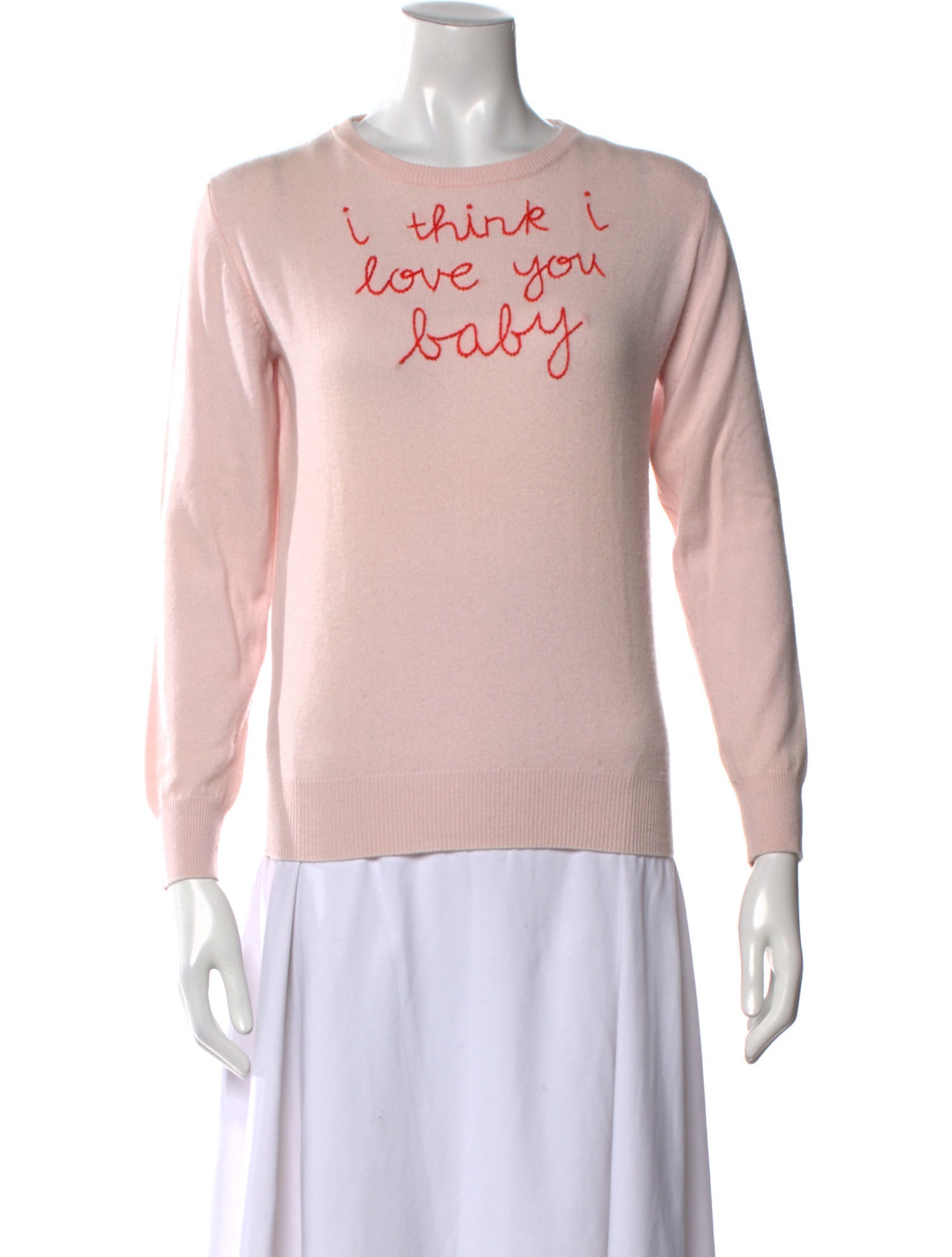 Lingua Franca Cashmere Graphic Print Sweater