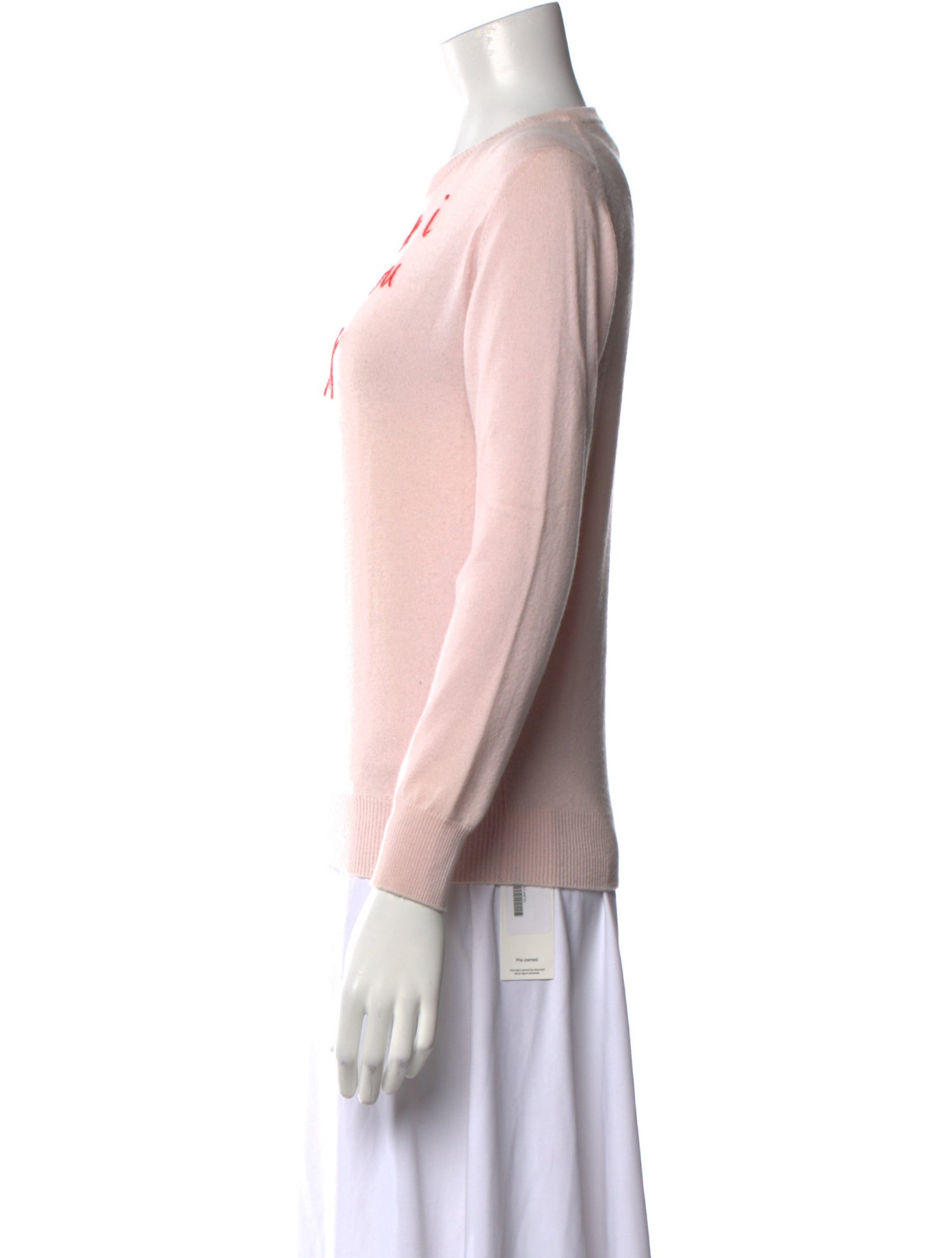 Lingua Franca Cashmere Graphic Print Sweater