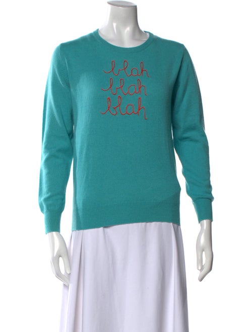 Lingua Franca Cashmere Graphic Print Sweater