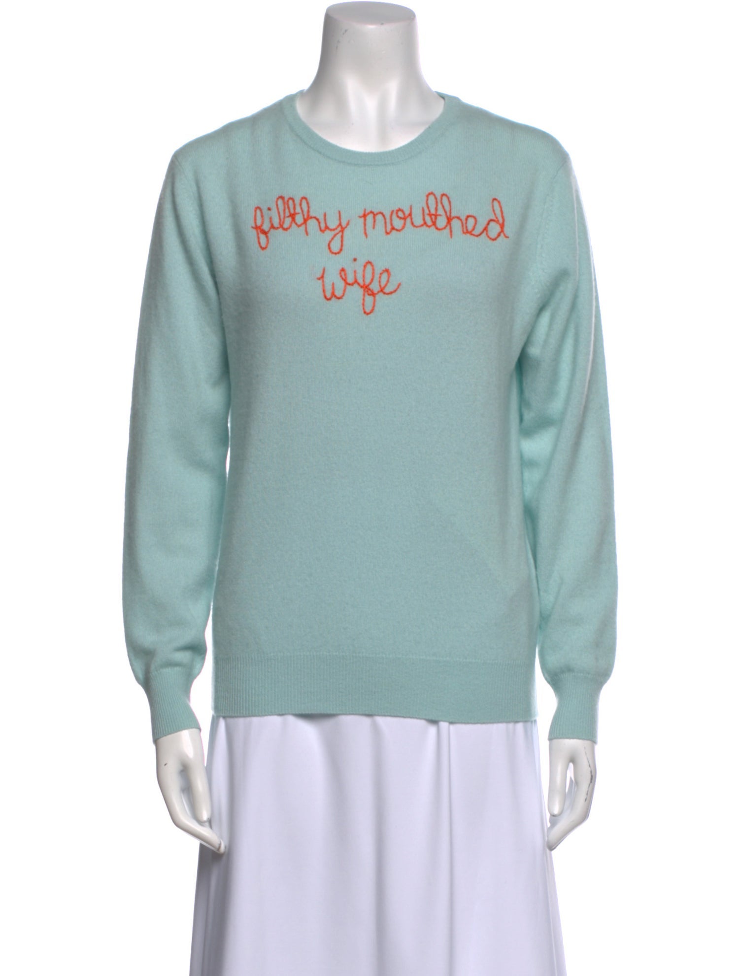 Lingua Franca Cashmere Graphic Print Sweater