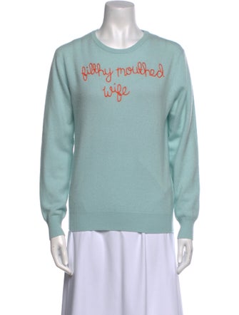 Lingua Franca Cashmere Graphic Print Sweater