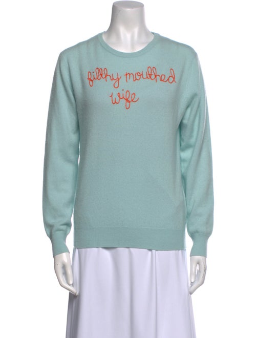 Lingua Franca Cashmere Graphic Print Sweater