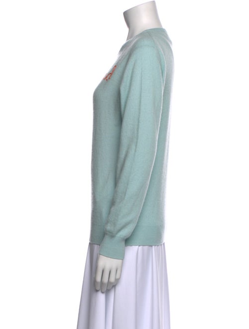 Lingua Franca Cashmere Graphic Print Sweater