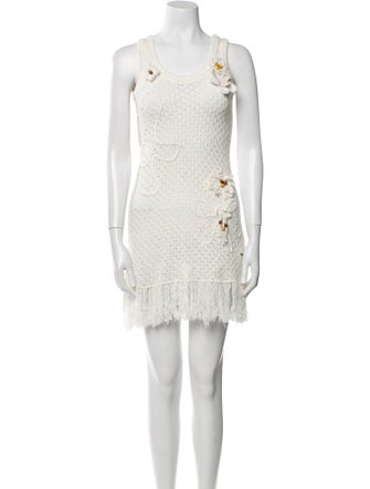 Lingua Franca Scoop Neck Mini Dress