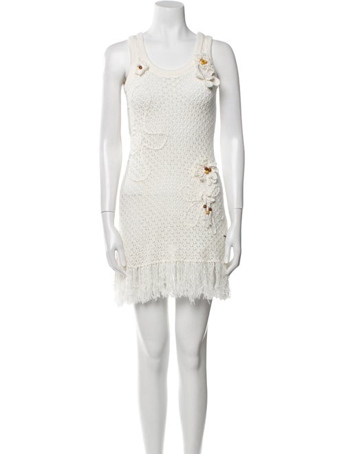 Lingua Franca Scoop Neck Mini Dress