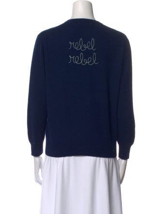 Lingua Franca Cashmere Crew Neck Sweater