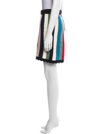 Lingua Franca Striped Square Neckline Sweater