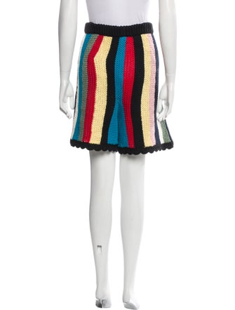 Lingua Franca Striped Square Neckline Sweater