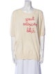 Lingua Franca Cashmere Graphic Print Sweater