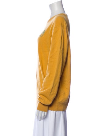 Lingua Franca Cashmere Graphic Print Sweater