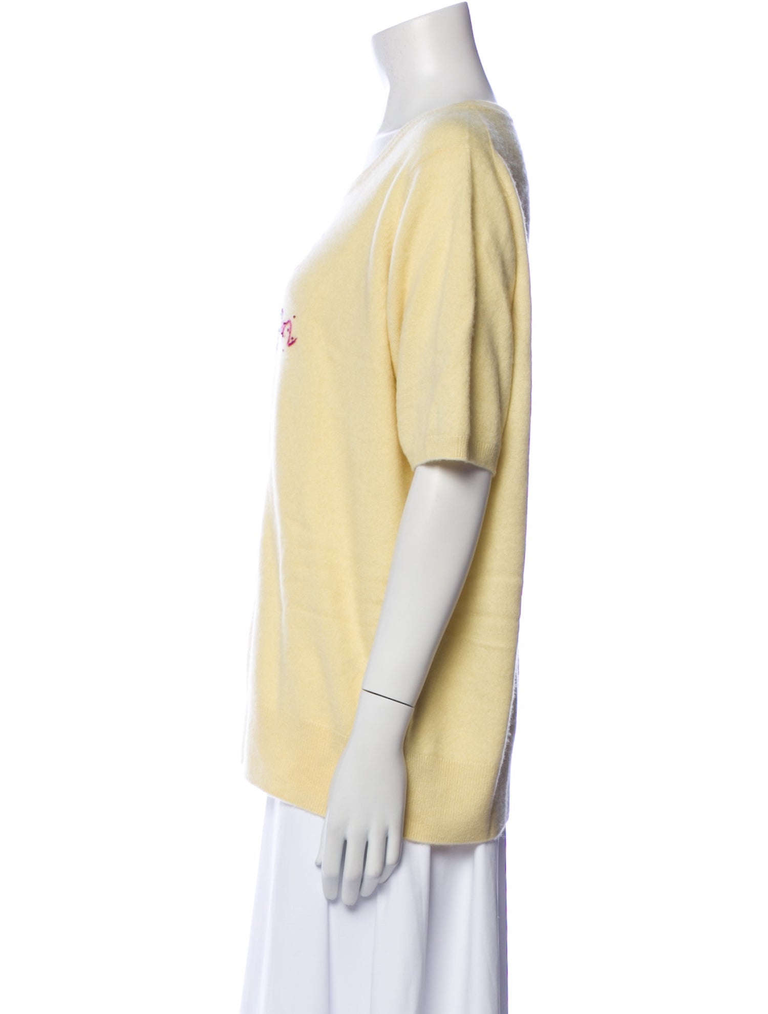 Lingua Franca Cashmere Graphic Print Sweater