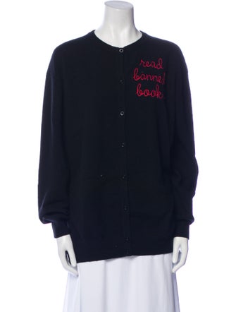 Lingua Franca Cashmere Graphic Print Sweater