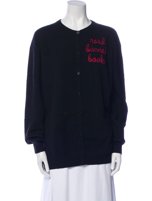 Lingua Franca Cashmere Graphic Print Sweater