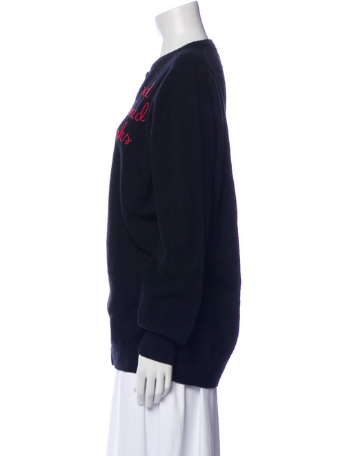 Lingua Franca Cashmere Graphic Print Sweater