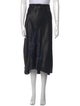 Lingua Franca Silk Midi Length Skirt