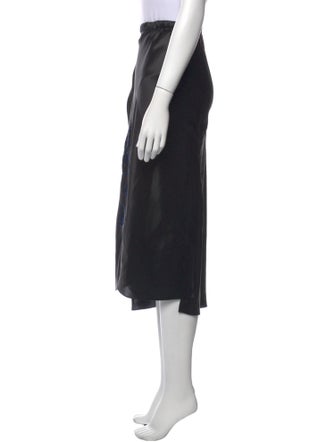 Lingua Franca Silk Midi Length Skirt