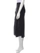 Lingua Franca Silk Midi Length Skirt