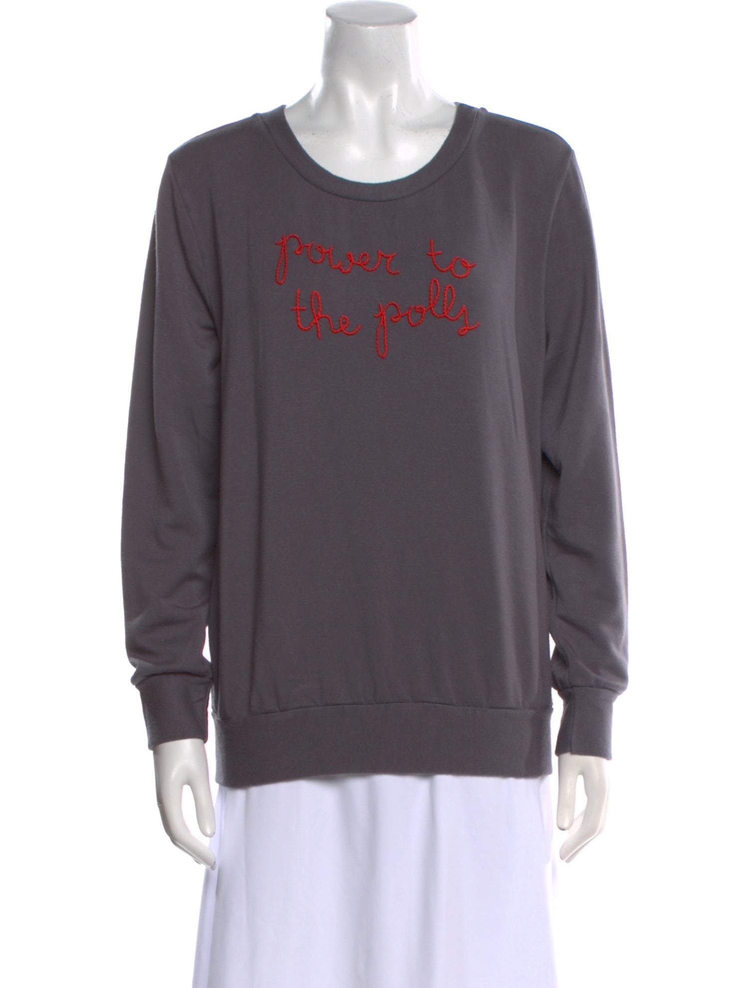 Lingua Franca Graphic Print Crew Neck Sweatshirt