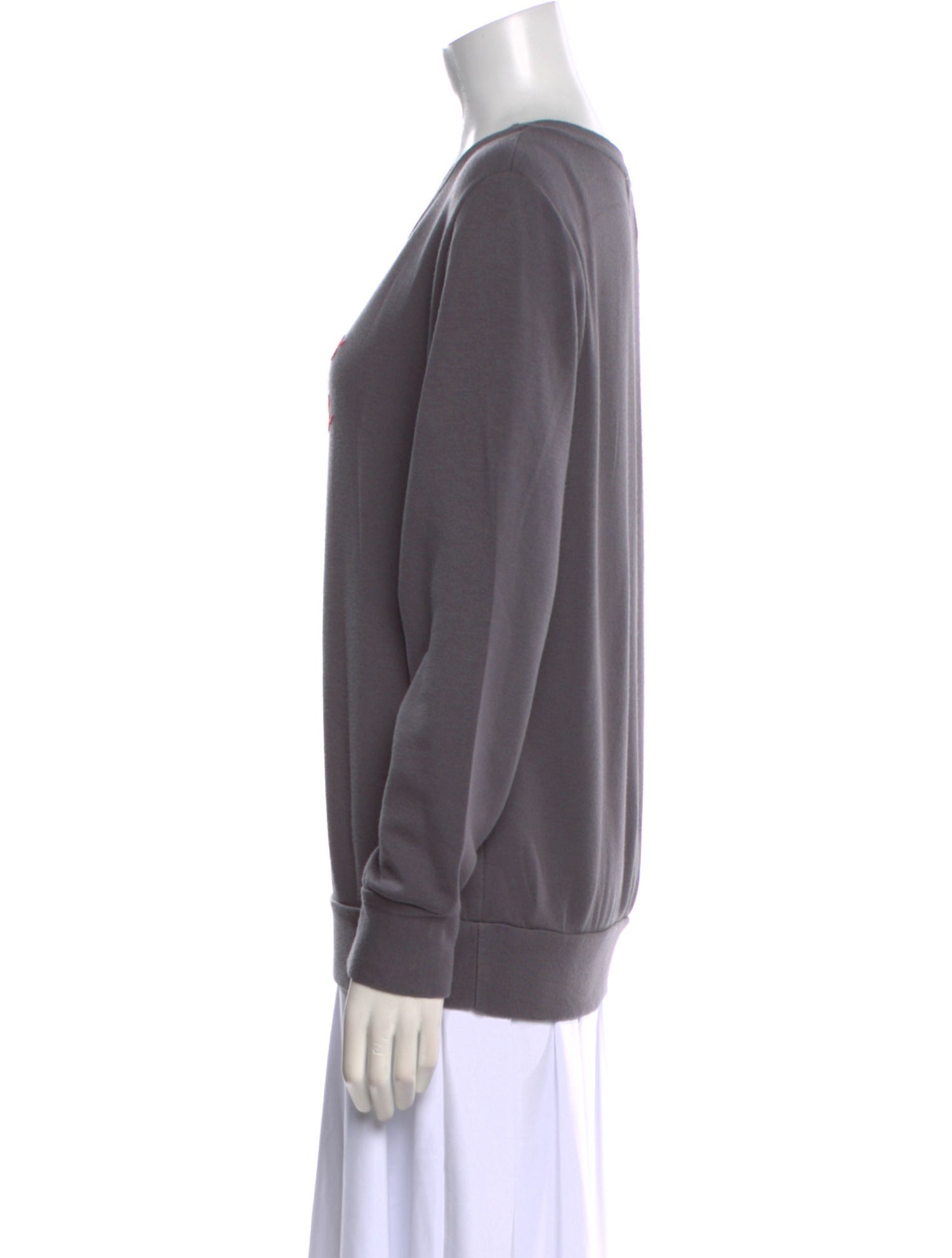 Lingua Franca Graphic Print Crew Neck Sweatshirt