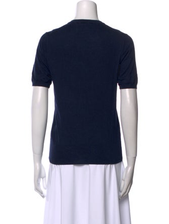 Lingua Franca Silk Crew Neck Sweater