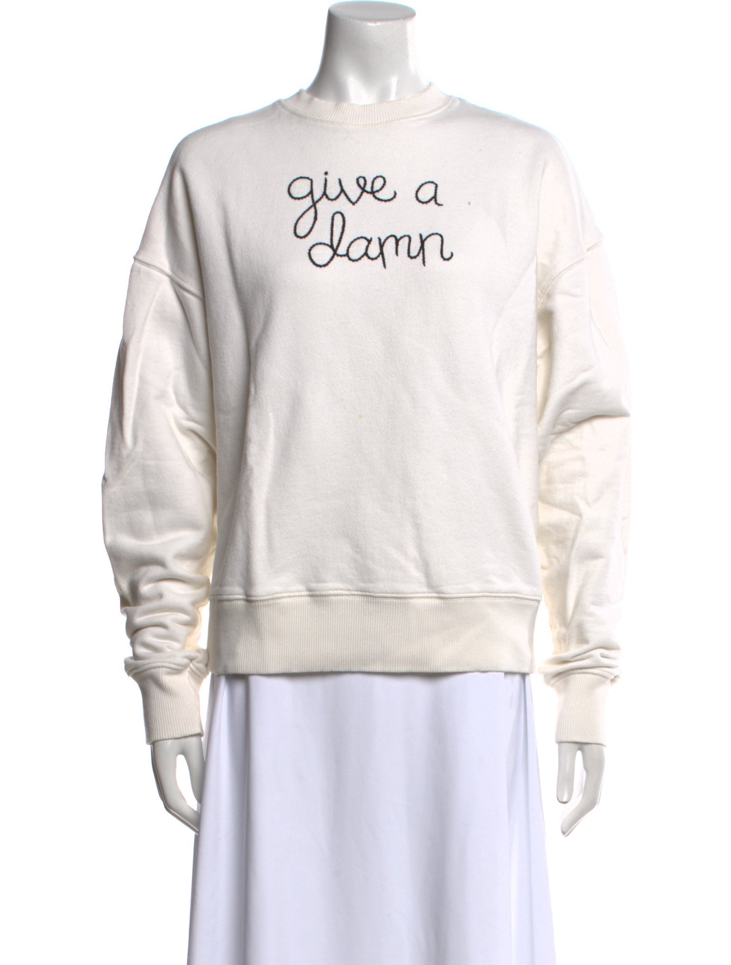 Lingua Franca Crew Neck Long Sleeve Sweatshirt