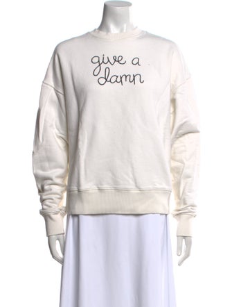 Lingua Franca Crew Neck Long Sleeve Sweatshirt