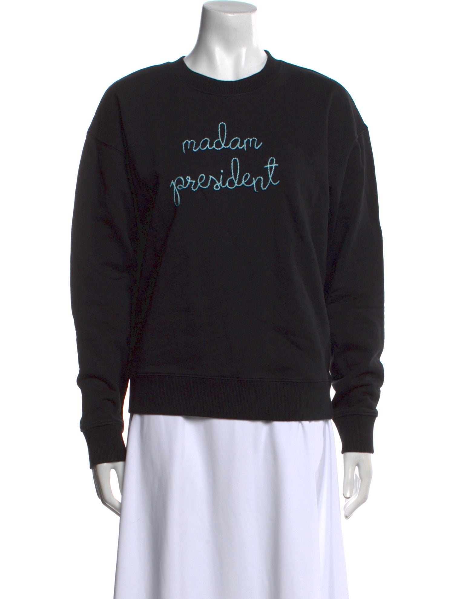 Lingua Franca Graphic Print Crew Neck Sweatshirt