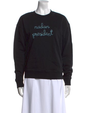 Lingua Franca Graphic Print Crew Neck Sweatshirt