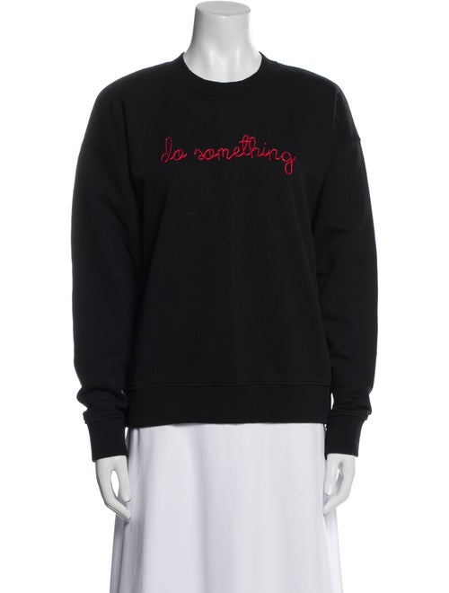 Lingua Franca Graphic Print Crystal Embellishments Sweatpants