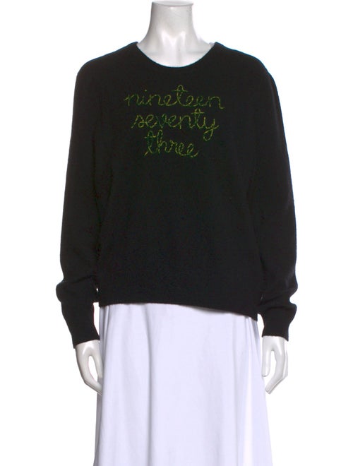 Lingua Franca Cashmere Graphic Print Sweater