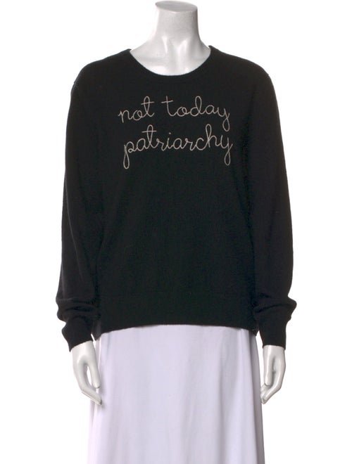Lingua Franca Cashmere Graphic Print Sweater