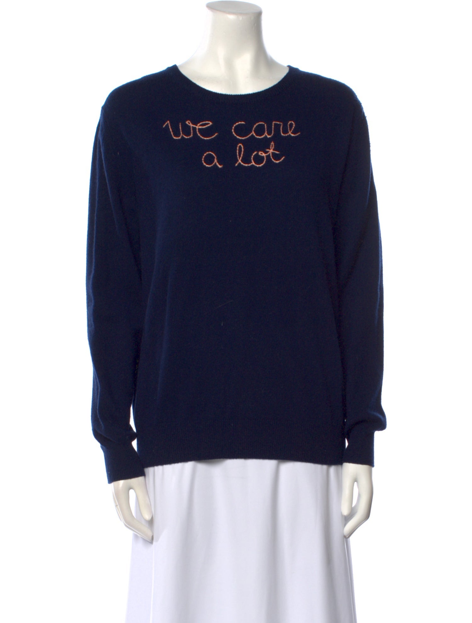Lingua Franca Cashmere Graphic Print Sweater
