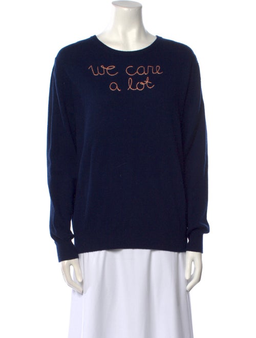 Lingua Franca Cashmere Graphic Print Sweater