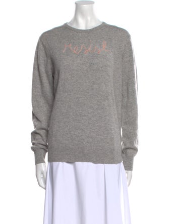 Lingua Franca Cashmere Graphic Print Sweater