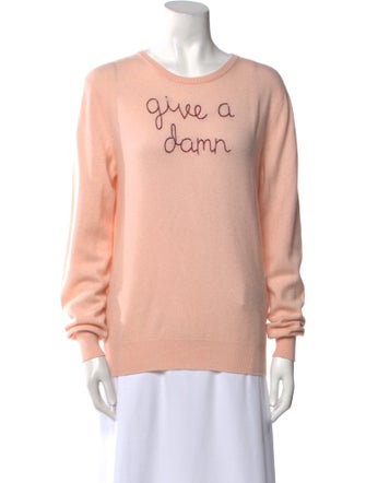 Lingua Franca Cashmere Graphic Print Sweater