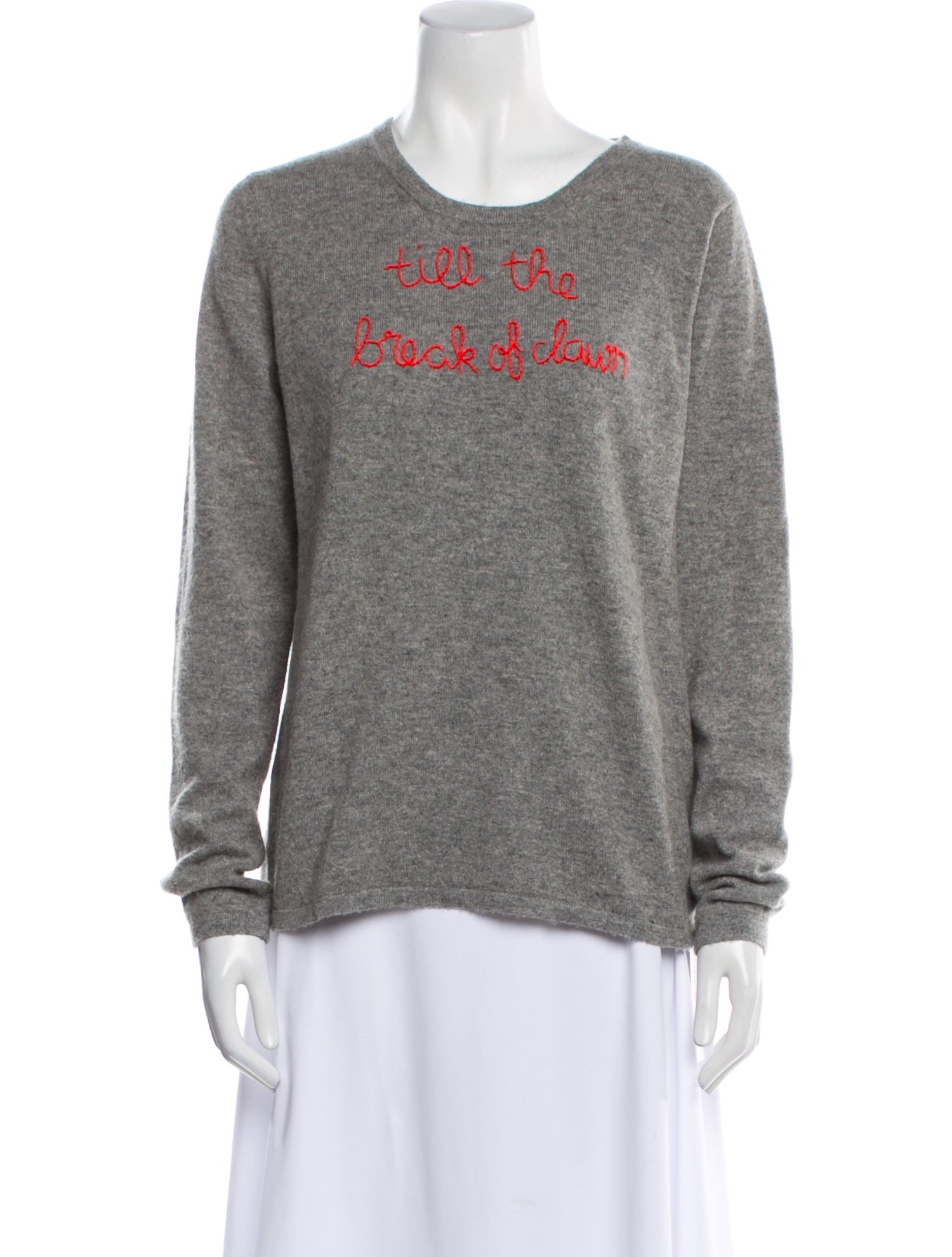 Lingua Franca Cashmere Scoop Neck Sweater